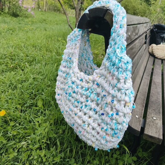 large summer beach bag crochet handmade oversized - Picture 3 of 5
